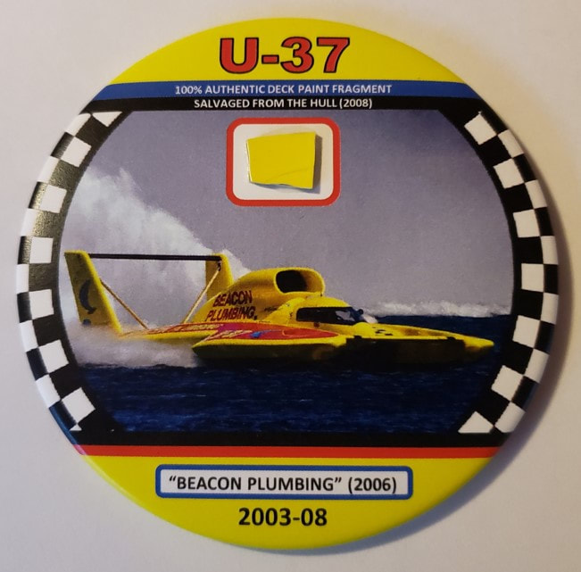 Atlas Van Lines Unlimited Hydroplane 3" Button Variety One 